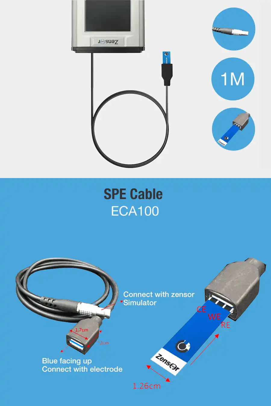  multiple connector & cable of
                                        electrochemical
                                        potentiostat/simulator-Zensor
                                        R&D-ECAS100